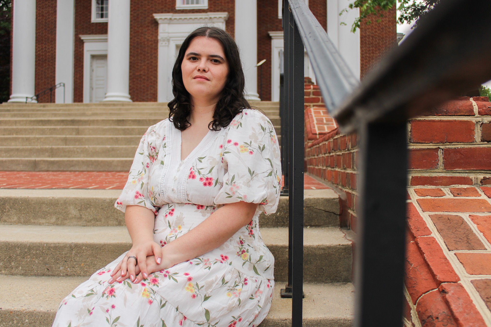 Eli Greene, a senior animal science major at the University of Maryland, poses for a portrait.